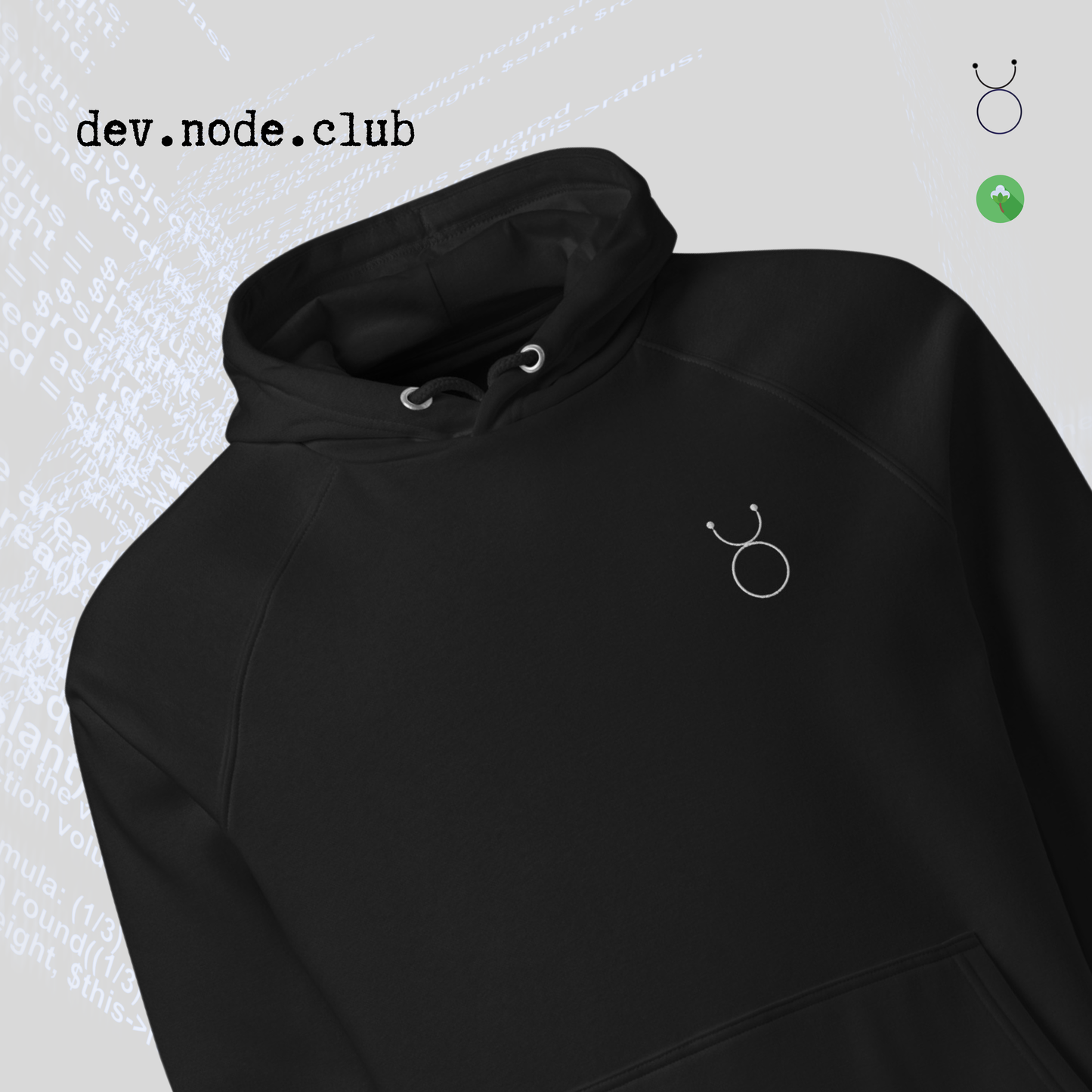 The Dev Organic Hoodie- Node 01 - Observer