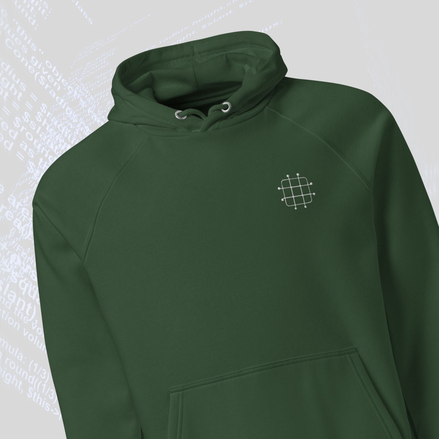 The Dev Organic Hoodie- Node 02- Grid