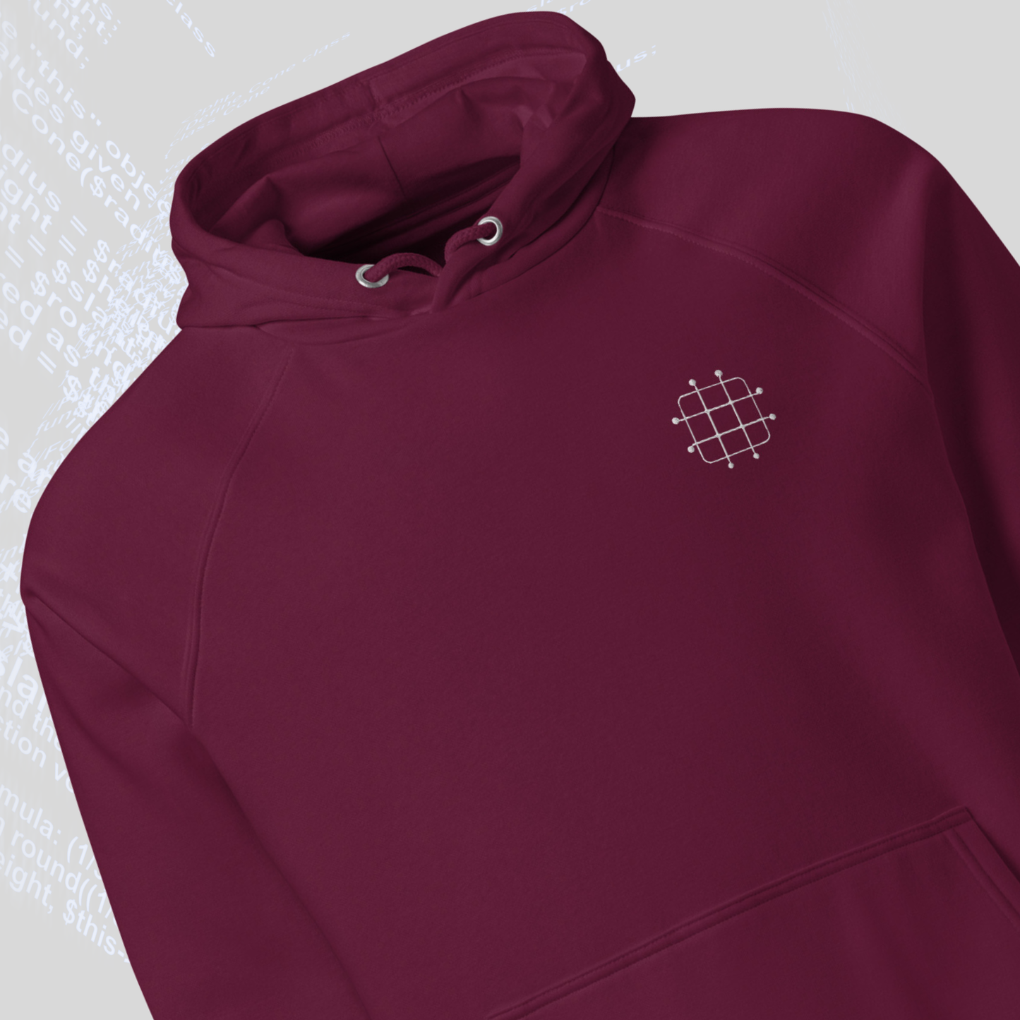 The Dev Organic Hoodie- Node 02- Grid