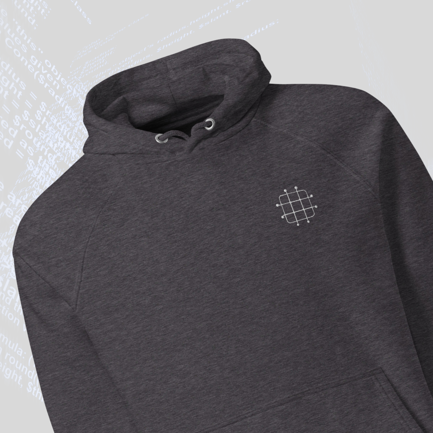 The Dev Organic Hoodie- Node 02- Grid